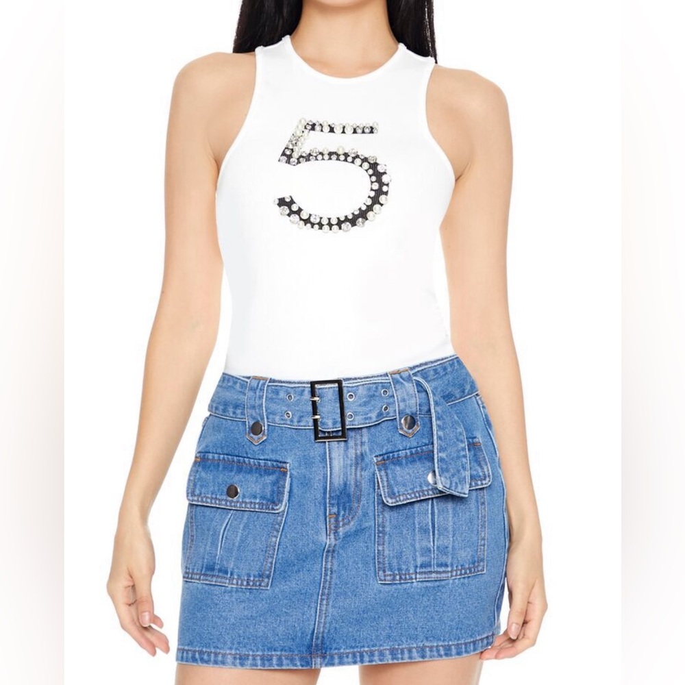 White tank top